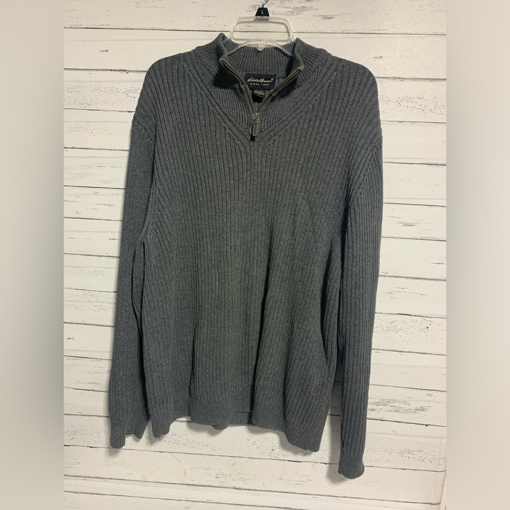 Eddie Bauer Men’s Sweater Pullover - Gray, Size L